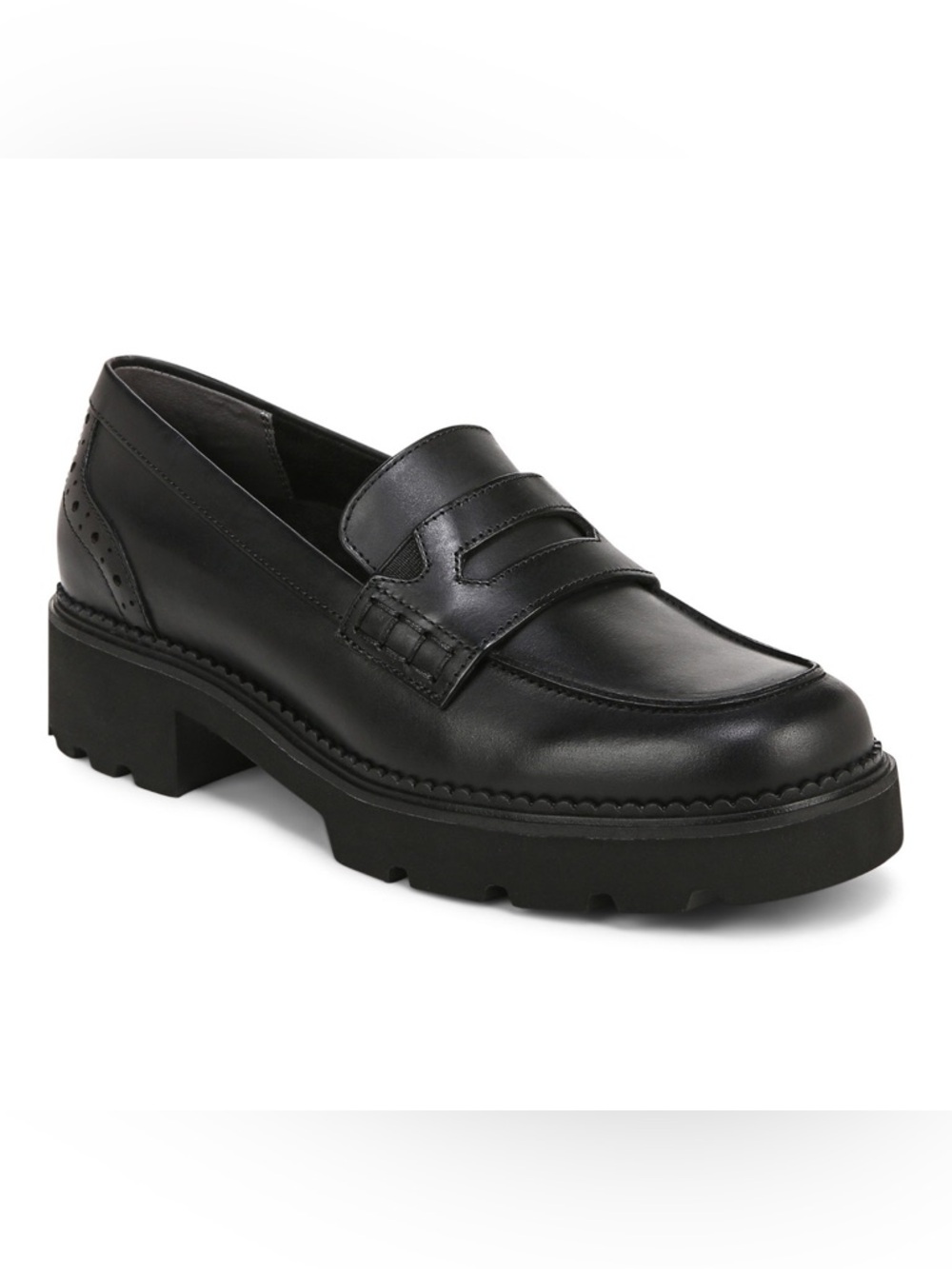 VIONIC FILLMORE SLIP ON PENNY LOAFERS IN BLACK 7